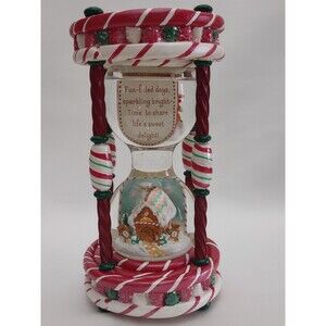 Hallmark Keepsake 2005 Tabletop The Seasons Sweet Delight Hour Glass Snow Globe